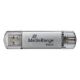 Εικόνα της MediaRange USB 3.2 Combo Flash Drive with USB-A & USB-C 512GB Silver MR940-1
