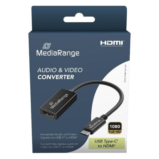 Εικόνα της Converter MediaRange USB-C Male to HDMI Female 20cm Black MRCS234