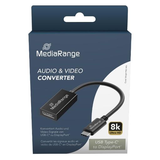 Εικόνα της Converter MediaRange USB-C Male to DisplayPort Female 20cm Black MRCS235