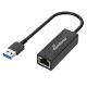 Εικόνα της Adapter MediaRange USB-A Male to RJ45 Ethernet Female 20cm Black MRCS238