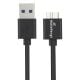Εικόνα της Καλώδιο MediaRange USB-A to Micro-B 50cm 5W Black MRCS239