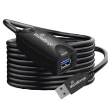 Εικόνα της Καλώδιο Προέκτασης MediaRange USB 3.0 M/F με Active Repeater 5m Black MRCS242