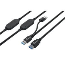 Εικόνα της Καλώδιο Προέκτασης MediaRange USB 3.0 2xUSB-A Male/USB-A Female με 2xActive Repeaters 15m Black MRCS244
