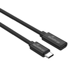 Εικόνα της Καλώδιο Προέκτασης MediaRange USB 3.2 Type-C M/F 2m 60W Black MRCS245