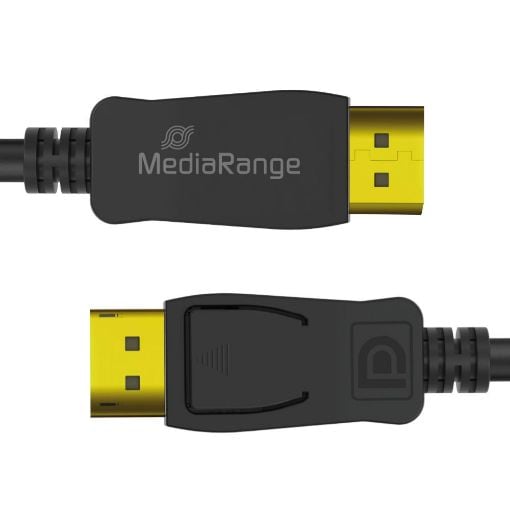 Εικόνα της Καλώδιο MediaRange DisplayPort 2.1 M/M 40Gbps 2m Black MRCS248