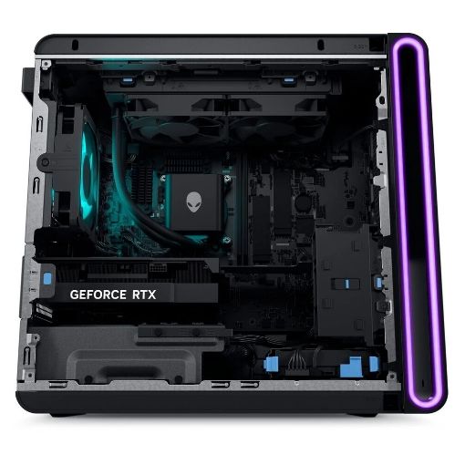 Εικόνα της Desktop Dell Alienware Aurora ACT1250 Intel Core Ultra 9-285K 64GB 3TB (1TB & 2TB) SSD RTX 5080 16GB Win11 Pro Clear Side Panel