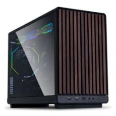 Εικόνα της Lian Li Dan Cases A3-mATX All Mesh Steel-Fabric Wood & Glass Edition Black G99.A3X-WDG.00