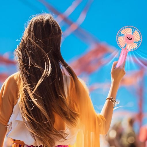 Εικόνα της Ανεμιστήρας LGP Handheld Mini Fan Pink