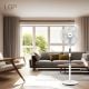 Εικόνα της Ανεμιστήρας LGP Round Base Stand Fan 55W 40cm με Τηλεχειριστήριο & Χρονοδιακόπτη White