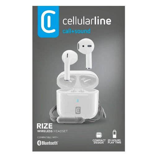 Εικόνα της Earphones Cellular Line Rize TWS Bluetooth White BTRIZETWSW