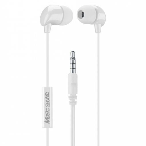 Εικόνα της Handsfree Cellular Line Music Sound Jack 3.5mm White AUINEARMSW