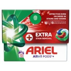 Εικόνα της Κάψουλες Πλυντηρίου Ρούχων Ariel All-in-1 Pods+ Extra Stain Removal 15τμχ