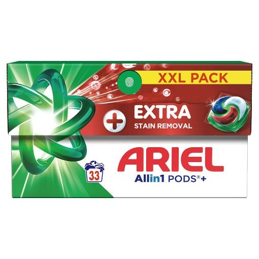 Εικόνα της Κάψουλες Πλυντηρίου Ρούχων Ariel All-in-1 Pods+ Extra Stain Removal 33τμχ