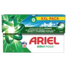 Εικόνα της Κάψουλες Πλυντηρίου Ρούχων Ariel All-in-1 Pods+ Alpine 38τμχ