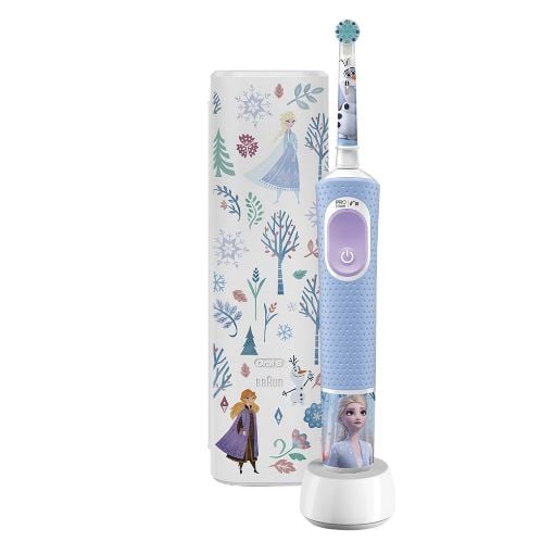 Εικόνα της Ηλεκτρική Οδοντόβουρτσα Oral-B Vitality Pro Frozen Kids με Θήκη Ταξιδιού