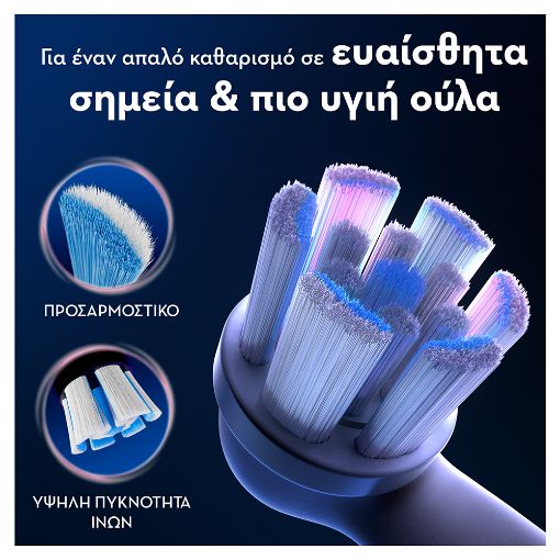 Εικόνα της Ανταλλακτικές Κεφαλές Ηλεκτρικής Οδοντόβουρτσας Oral-B iO Gentle Care 2τμχ White