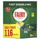 Εικόνα της Κάψουλες Πλυντηρίου Πιάτων Fairy Original All in One Lemon Giga Pack 116τμχ
