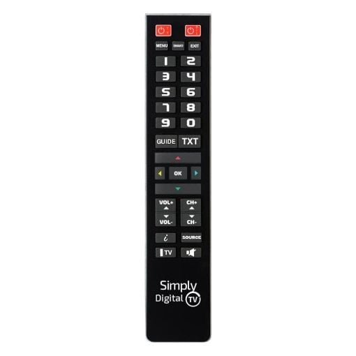Εικόνα της Τηλεχειριστήριο Universal Superior Simply Digital TV 2in1 PC Programmable Black SUPTPB015