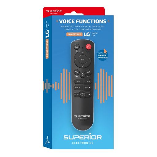 Εικόνα της Τηλεχειριστήριο Τηλεόρασης Universal Superior Συμβατό με LG και με Voice Control SUPTBB001