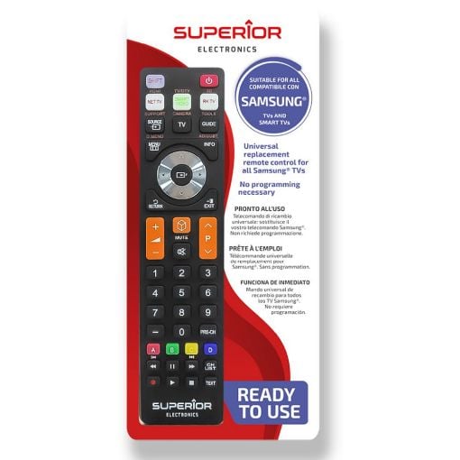 Εικόνα της Τηλεχειριστήριο Τηλεόρασης Universal Superior Συμβατό με Samsung Smart Black SUPTRB008