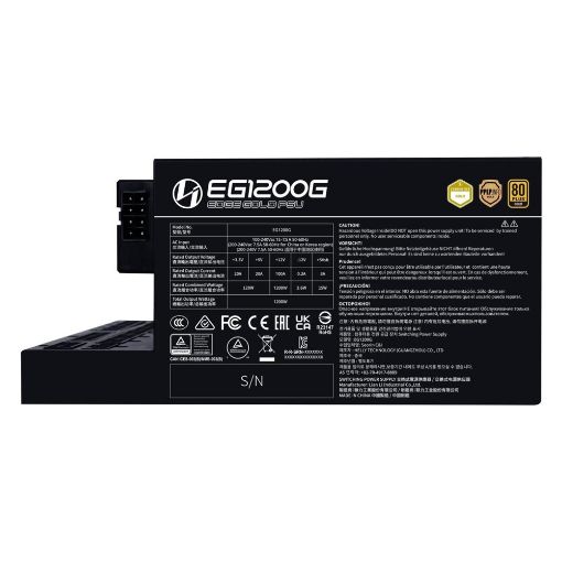 Εικόνα της Τροφοδοτικό Lian Li Edge 1200W Fully Modular 80 Plus Gold Black (with USB Hub) G9P.EG1200G.BH00.EU