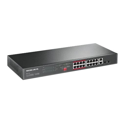 Εικόνα της Switch Mercusys MS118CP 16-Port 10/100Mbps & 2-Port Gigabit with 16-Port PoE+