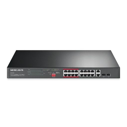 Εικόνα της Switch Mercusys MS118CP 16-Port 10/100Mbps & 2-Port Gigabit with 16-Port PoE+