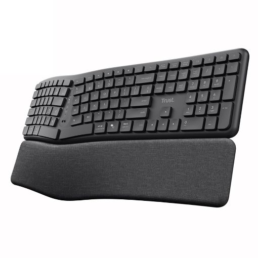 Εικόνα της Πληκτρολόγιο Trust Keyra Ergonomic Wireless (US) 25459
