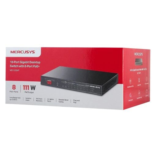 Εικόνα της Switch Mercusys MS110GMP 10-Port Gigabit with 8-Port PoE+