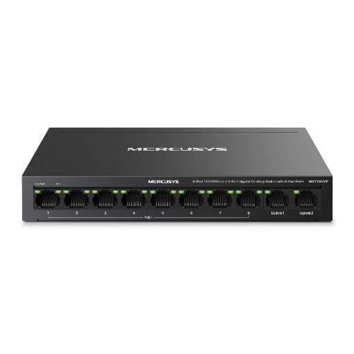 Εικόνα της Switch Mercusys MS110CMP 8-Port 10/100Mbps & 2-Port Gigabit with 8-Port PoE+