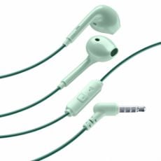 Εικόνα της Handsfree Cellular Line Style Color Slug Jack 3.5mm Green SLUGSMARTG