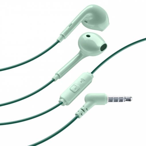 Εικόνα της Handsfree Cellular Line Style Color Slug Jack 3.5mm Green SLUGSMARTG