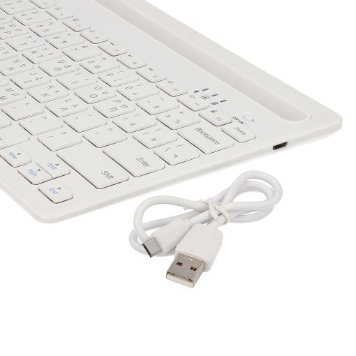 Εικόνα της Lamtech Keyboard Bluetooth με Βάση Λευκό LAM022117