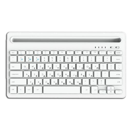 Εικόνα της Lamtech Keyboard Bluetooth με Βάση Λευκό LAM022117