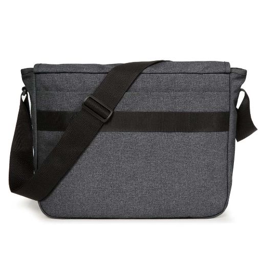 Εικόνα της Τσάντα Ώμου Eastpak Delegate + με Θήκη Laptop 17" 20L Black Denim EK00026E77H1
