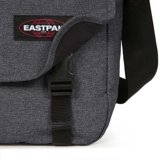 Εικόνα της Τσάντα Ώμου Eastpak Delegate + με Θήκη Laptop 17" 20L Black Denim EK00026E77H1