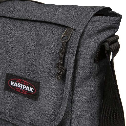Εικόνα της Τσάντα Ώμου Eastpak Delegate + με Θήκη Laptop 17" 20L Black Denim EK00026E77H1