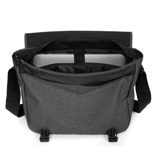 Εικόνα της Τσάντα Ώμου Eastpak Delegate + με Θήκη Laptop 17" 20L Black Denim EK00026E77H1