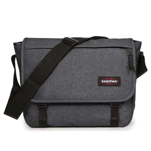 Εικόνα της Τσάντα Ώμου Eastpak Delegate + με Θήκη Laptop 17" 20L Black Denim EK00026E77H1