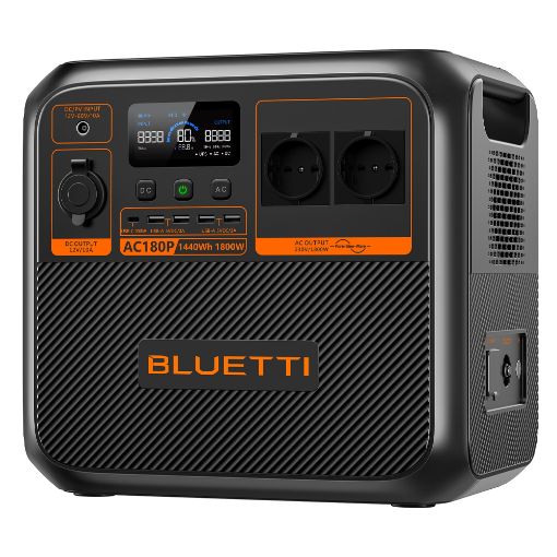 Εικόνα της Solar Portable Power Station Bluetti Premium AC180P Expandable (1440Wh) AC180P-EU-GY-BL-010