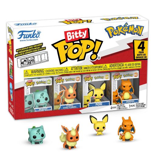 Εικόνα της Funko Bitty Pop! Pokemon: Bulbasaur / Flareon / Pichu / Charizard 4-Pack