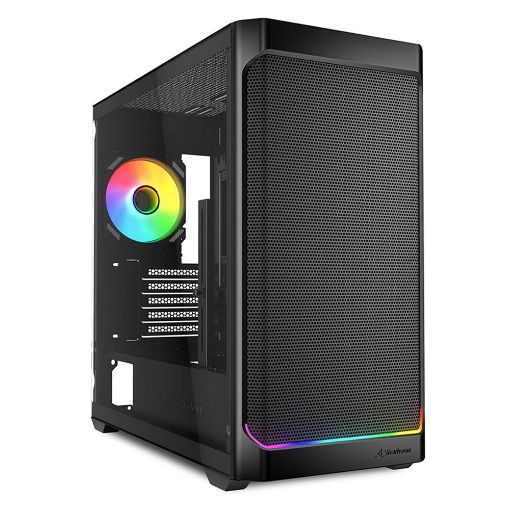 Εικόνα της Sharkoon MK4W RGB Strip Midi Tower Tempered Glass Black