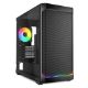 Εικόνα της Sharkoon MK4W RGB Strip Midi Tower Tempered Glass Black