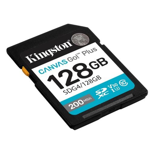 Εικόνα της Κάρτα Μνήμης SDXC Kingston Canvas Go! Plus Class 10 128GB SDG4/128GB