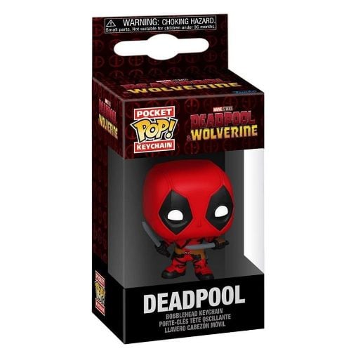Εικόνα της Funko Pocket Pop! Marvel: Deadpool Wolverine - Deadpool Bobble-Head Vinyl Figure Keychain