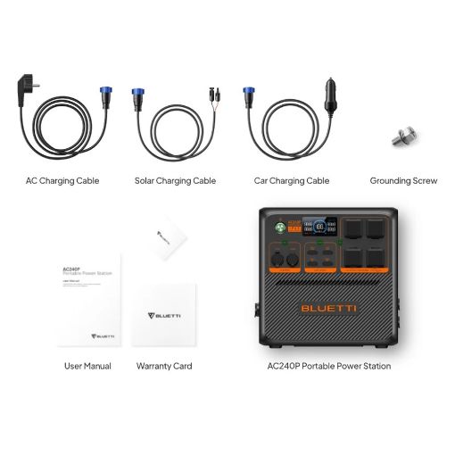 Εικόνα της Portable Power Station Bluetti Premium AC240P Expandable (1843Wh) P-AC240P-EU-GY-BL