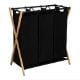 Εικόνα της Καλάθι Απλύτων Estia Bamboo Essentials 3 Θέσεων 102lt 68x40x76cm Μαύρο 02-26967
