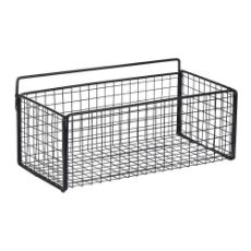 Εικόνα της Καλάθι Οργάνωσης Estia Cage Κρεμαστό Μεταλλικό 36x15x13cm Μαύρο 02-28251
