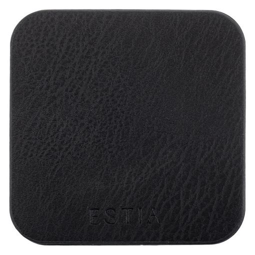 Εικόνα της Σετ Σουβέρ Estia Allure Πλαστικό 10x10cm 4τμχ Μαύρο 07-32395