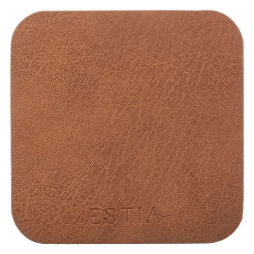 Εικόνα της Σετ Σουβέρ Estia Allure Πλαστικό 10x10cm 4τμχ Καφέ 07-32401